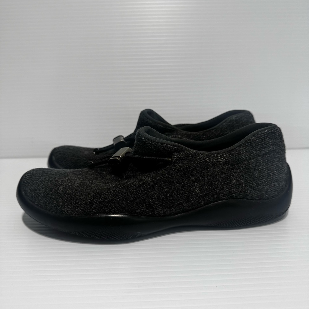 Prada Gray Wool Loafers Casual Shoes Size 36 - Picture 3 of 16